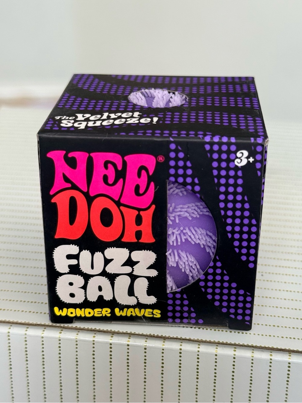 PURPLE NeeDoh FUZZ BALL Wonder Waves - AUTHENTIC & BRAND NEW Schylling rare